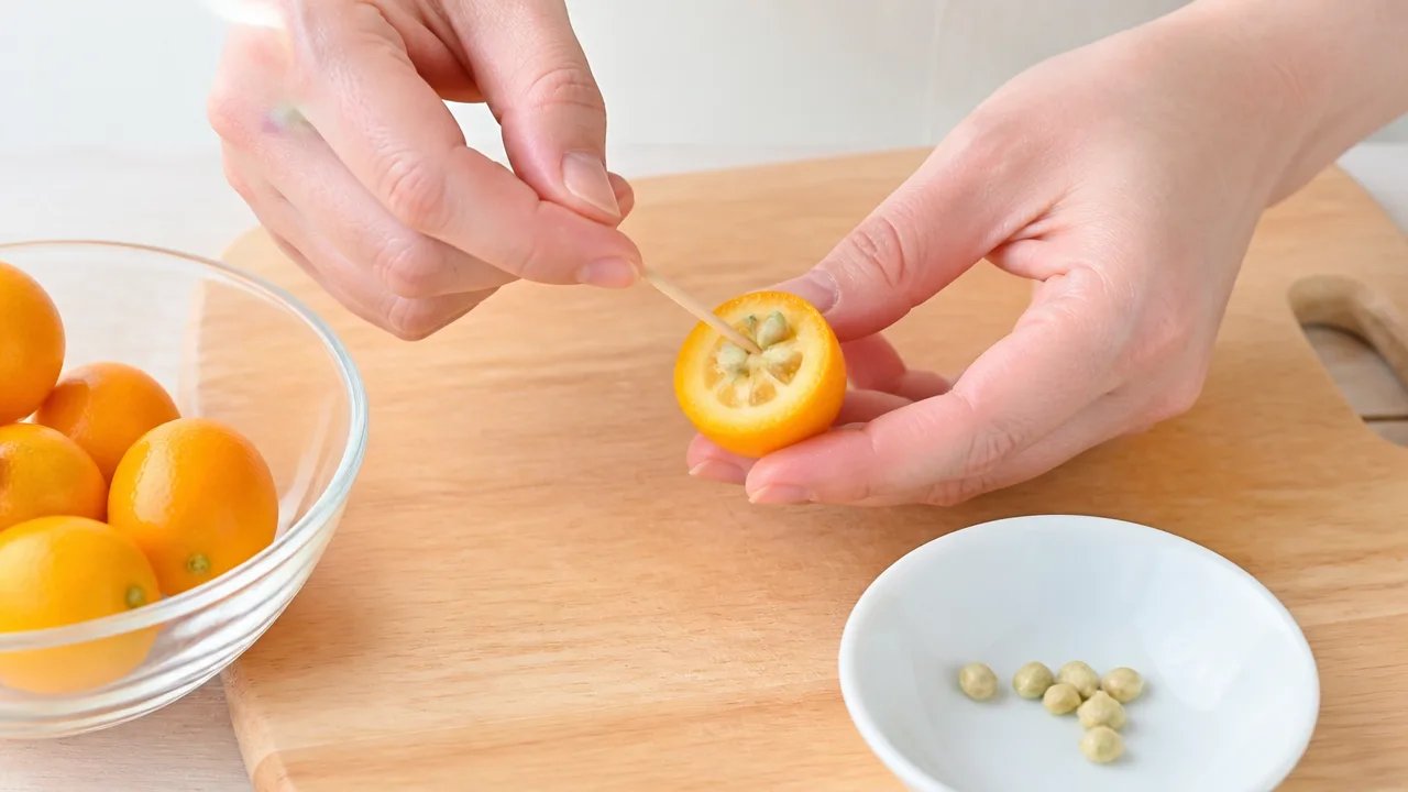きんかんの種のとり方は?簡単な下処理ときれいに取り除くコツ