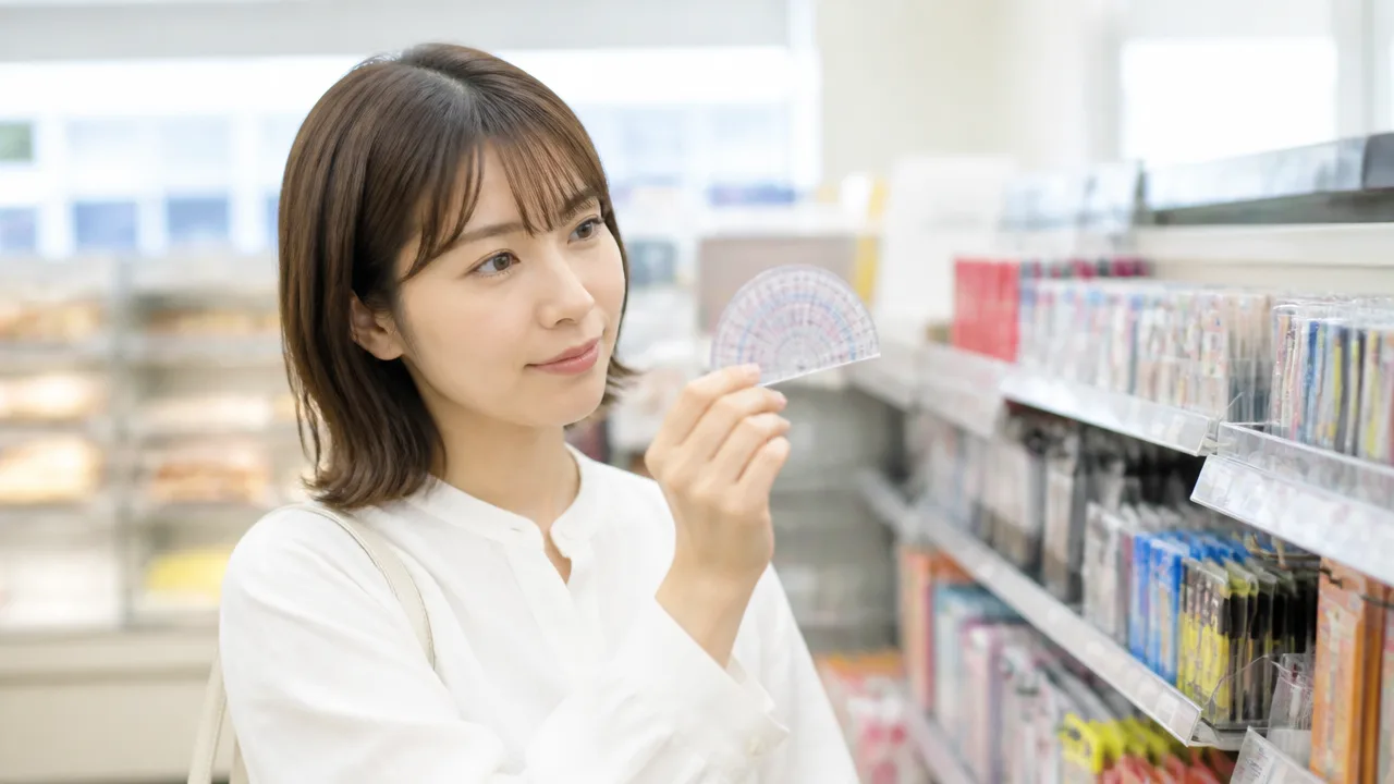 コンビニに分度器は売ってる？取扱店と今すぐ買える場所