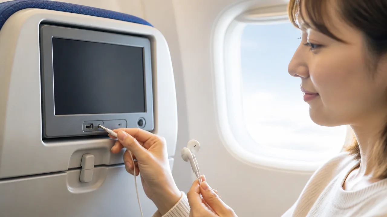 飛行機でイヤホンはもらえる?航空会社別の対応と注意点