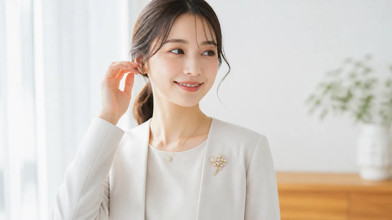 ブローチとネックレス両方つけるのは変?おしゃれに見せるコツ