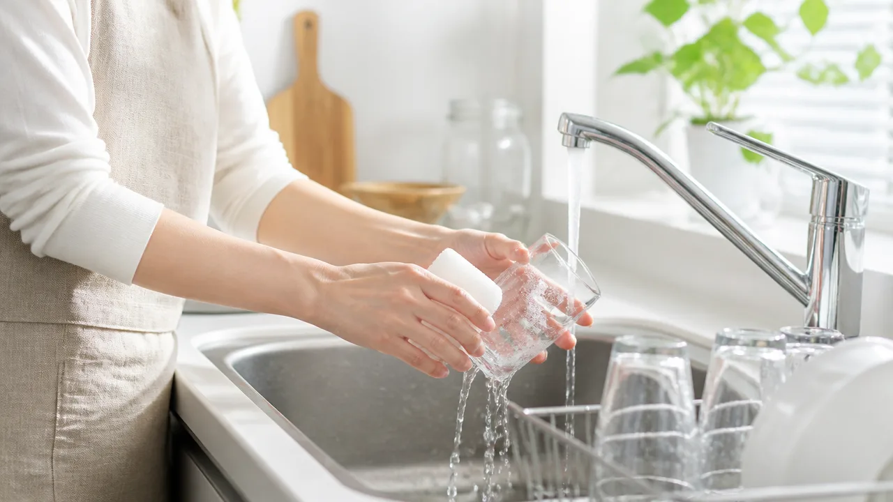 食洗機でコップが白くなる原因は?曇りを防ぐ洗い方と対処法